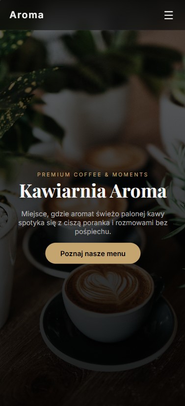 Strona internetowa dla kawiarni - SharpSites