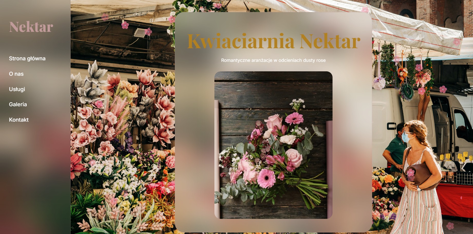 Strona internetowa dla kwiaciarni - SharpSites